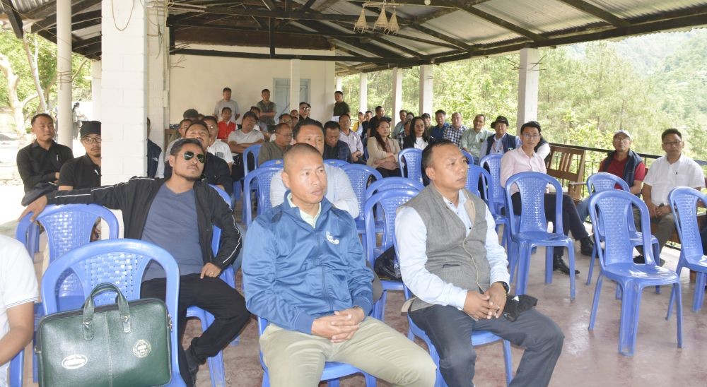 Zunheboto DPDB monthly meeting cum picnic was held at Arkha’s Farm on May 14. (DIPR Photo)
